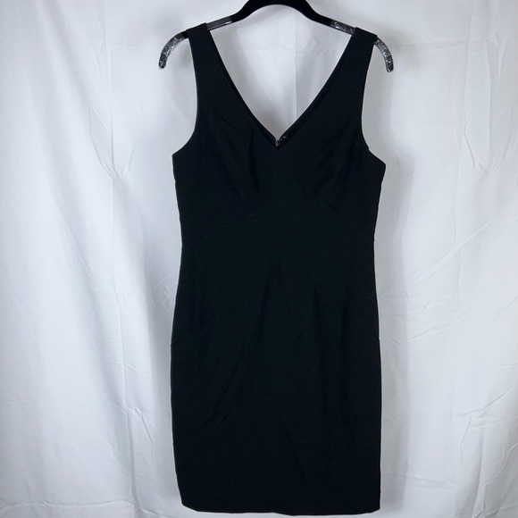 Nicole Miller New York Mini Dress Piped Woven Detail Sleeveless V-Neck Vintage - Picture 1 of 8